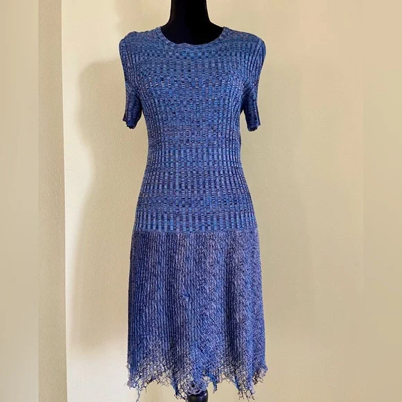 RARE Christian Dior Resort 2016 Runway Raw Hem Knit Dress